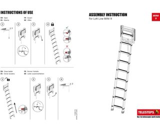Escalera Telesteps Loft 2,45m Nueva