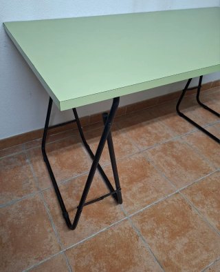 MESA DE ESTUDIO ESCRITORIO  VERDE CLARO 150x90
