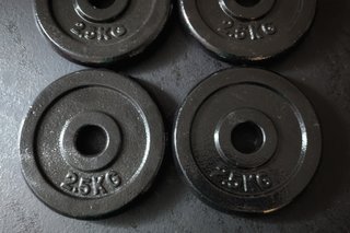 Lote 4 discos mancuernas - Total 10 kg