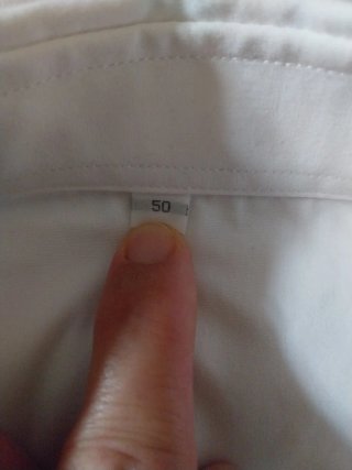Camisa blanca manga larga