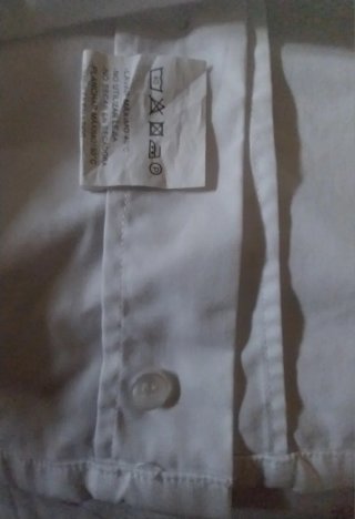 Camisa blanca manga larga