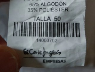Camisa blanca manga larga