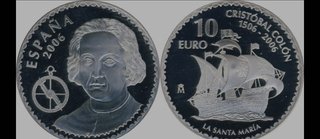 10 Euro España Cristóbal Colón 2006 Santa Maria