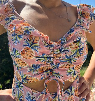 Mono corto Bershka estampado piñas