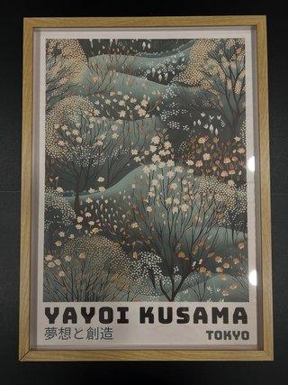 Cuadro Yayoi Kusama con Marco