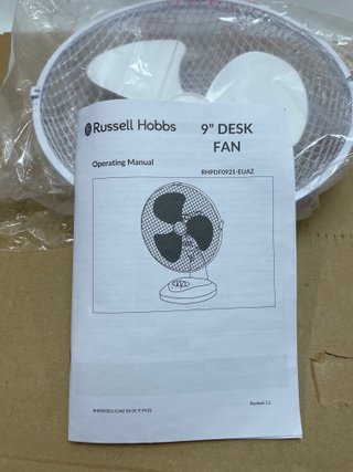 Ventilador Russell Hobbs 23cm Blanco
