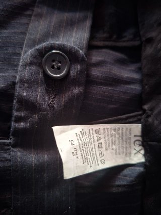 Pantalón de pinzas gris hombre talla 54