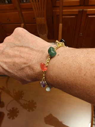 Pulsera piedras naturales multicolor