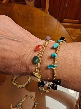 Pulsera piedras naturales multicolor