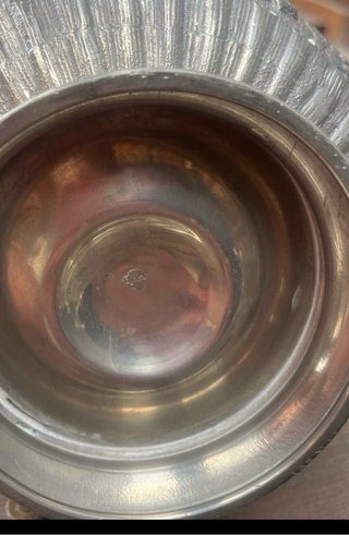 Tetera Samovar Antigua Metal Repujado
