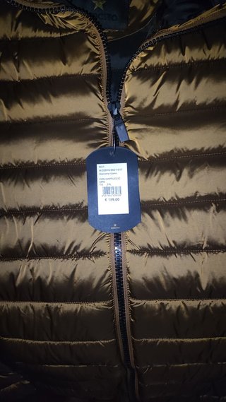 Piumino Esercito Italiano Oro Metallizzato Nuovo