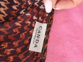 Blusa Canda estampada cruzada