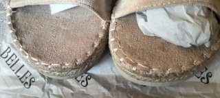 Sandalias Bell Beige/Oro Talla 41 Nuevas