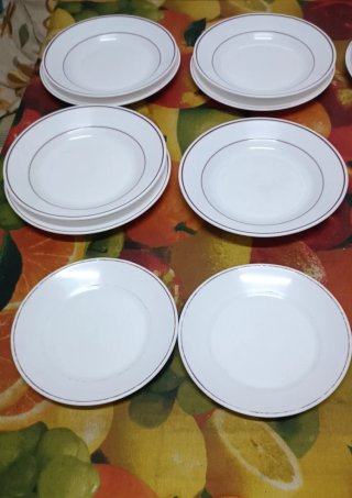 Vajilla 18 platos Arcopal. Llanos, hondos, postre.