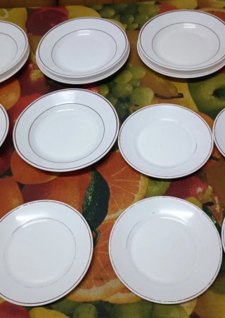Vajilla 18 platos Arcopal. Llanos, hondos, postre.