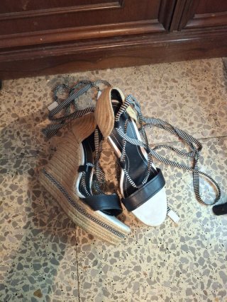 Sandalias esparto Zara Talla 40