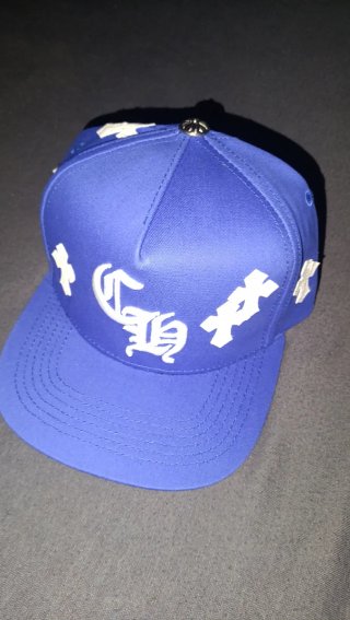 Gorra Chrome Hearts Azul y Blanca