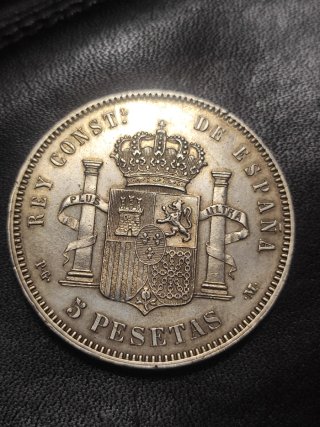 Alfonso XIII 1891 5 Pesetas Plata