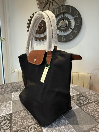 Bolso Longchamp L Negro con etiquetas