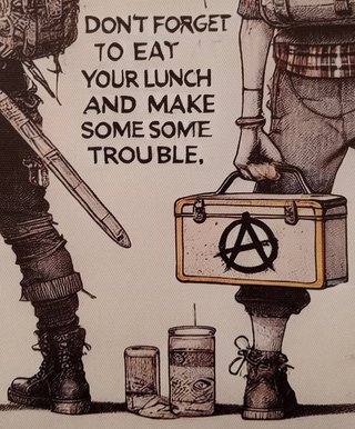 Poster su Tela - 'Manifestazione Anarchica'