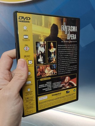 dvd, - EL FANTASMA DE LA OPERA, de DARÍO ARGENTO- CON ASIA ARGENTO , JULIAN SANDS