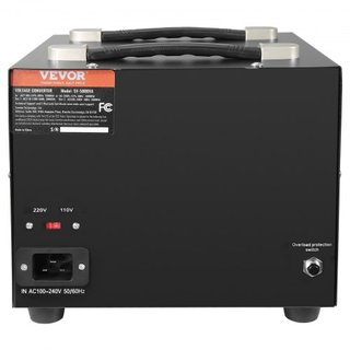 Transformador Convertidor de Voltaje, 5000VA, Transformador Pesado de Paso Arriba/Abajo, Convierte de 110 Voltios a 220 Voltios y de 220 Voltios a 110 Voltios, con Salida US Salida EU Puerto USB 5...