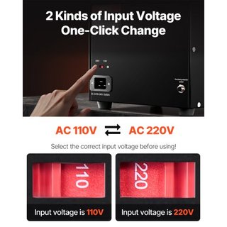 Transformador Convertidor de Voltaje, 3000VA, Transformador Pesado de Paso Arriba/Abajo, Convierte de 110 Voltios a 220 Voltios y de 220 Voltios a 110 Voltios, con Salida US, Salida EU y Puerto US...
