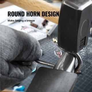 Yunque de Un Solo Cuerno, Yunque de Acero Fundido de 4 kg, Yunque Redondo de Alta Dureza para Herreros, Diseño Compacto y Base Estable, Herramientas y Equipos de Forja, Herramienta de Metalistería...