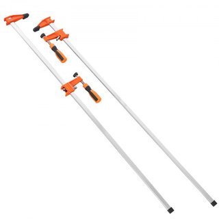 Abrazaderas de Barra para Carpintería, Paquete de 2 Abrazaderas/Esparcidoras de 914.4 mm, Abrazadera F de Cambio Rápido con Límite de Carga de 600 lbs, Profundidad de Boca de 63.5 mm, Hierro Fundi...