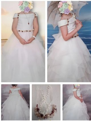 Vestido de Comunión marfil