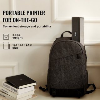 Impresora de Plantillas de Tatuajes, Impresora de Plantillas de Tatuajes Inalámbrica Bluetooth con 10 Piezas de Papel de Transferencia y Bolsa de Tela, Impresora de Tatuajes Portátil para Teléfono...