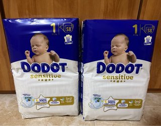 Dodot Sensitive Talla 1 (2-5 kg) - 116uds