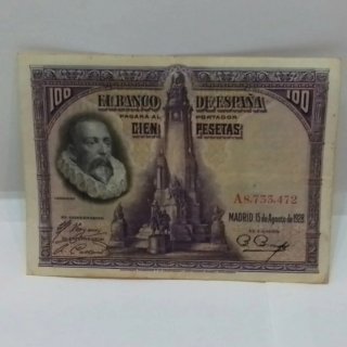 Billete 100 Pesetas Banco de España 1928