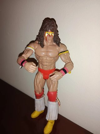 Figura Acción Ultimate Warrior WWE WWF Serie Básic