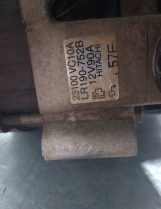 Alternador nissan 23100 vc104 lr190 752b patrol