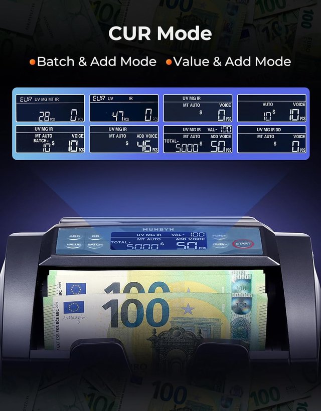 Contador de Billetes / Detector Valor y falsos