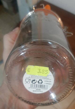 Lote 10 botes cristal herméticos uno de 24 litros