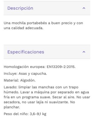 Oportunidad. Mochila Portabebés Ergonómica BBest