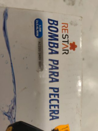 Bomba de aire RESTAR para acuario 3.5w 2 salidas