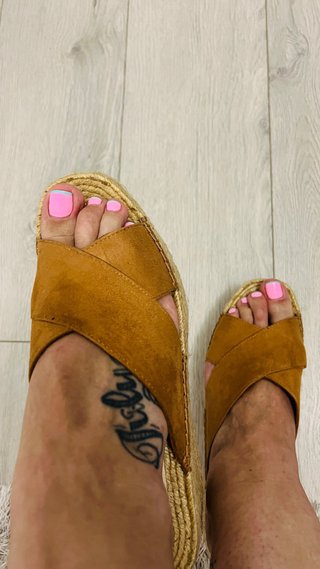 Sandalias Stradivarius Esparto Camel