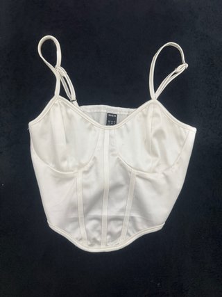 Top Corsé Blanco Talla S