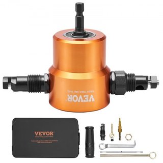 Cortador de Metal Nibbler de Doble Cabeza Accesorio para Taladro