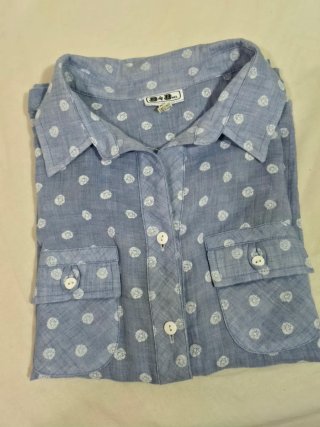 Camisa B&B Talla M Lunares Azul