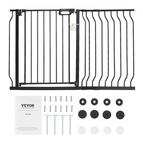 Puerta para Bebés, 74.9 cm-122.9 cm Extra Ancha, 76.2 cm de Alta, Puerta para Perros para Escaleras, Puertas y Casa, Puerta para Niños de Fácil Paso con Cierre Automático, Puerta de Seguridad para...