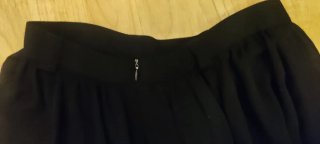 Falda Zara doble forro negra