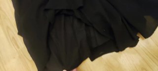 Falda Zara doble forro negra