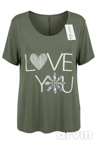 Camiseta verde talla grande. T.única.56 o más