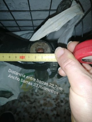 Horquilla con medidas 33cm total