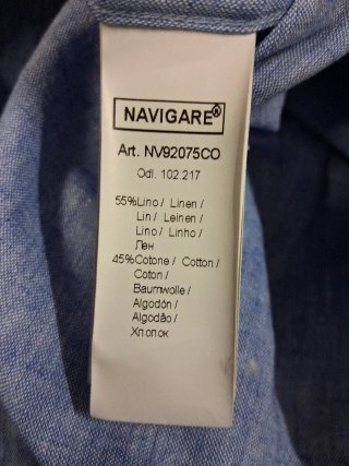 Camicia Uomo Navigare Lino Cotone ,taglia XXL