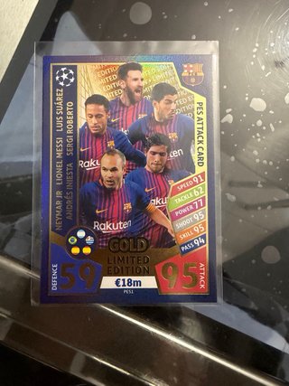 Set 3 Carte Topps Match Attax UEFA Champions Lea